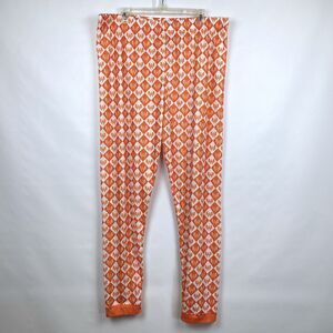 Whataburger Adult XL Pajama PJ Pants Orange & White Logo Unisex Polyester Jogger